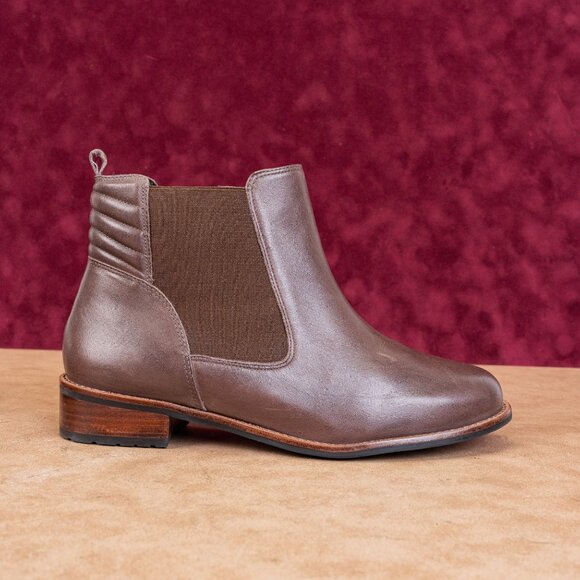 David Tate Women Luxe Wide Fit Arch Support Zip Ankle Chelsea Boots sz 10 - Picture 4 of 8